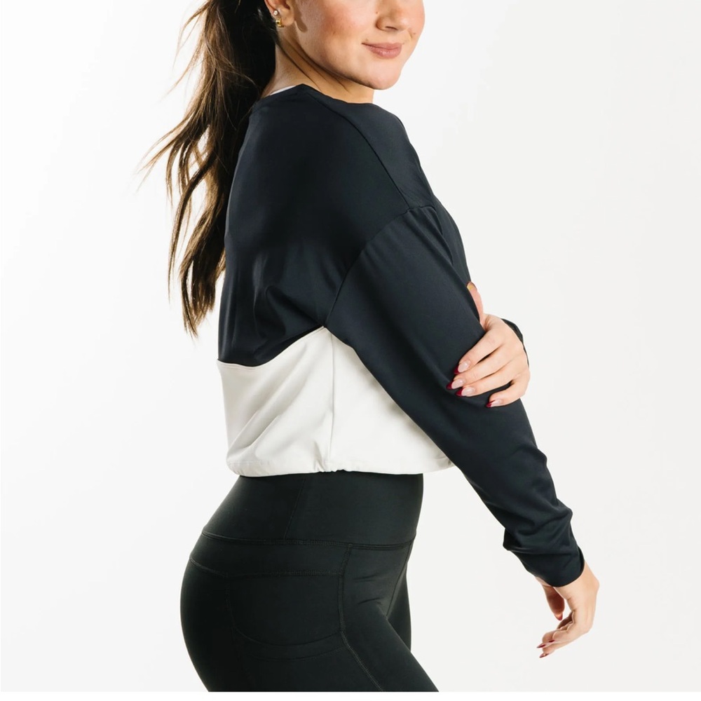 Black Cinch Crop top